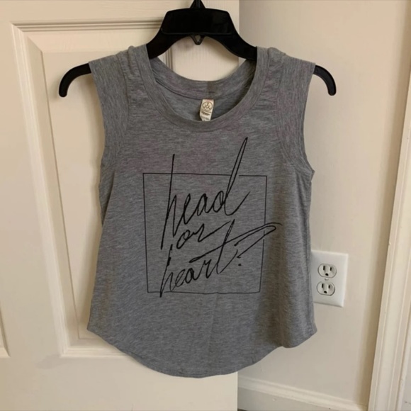 Christina Perri 'Head or Heart' Gray Tank Top (S) - Picture 1 of 3